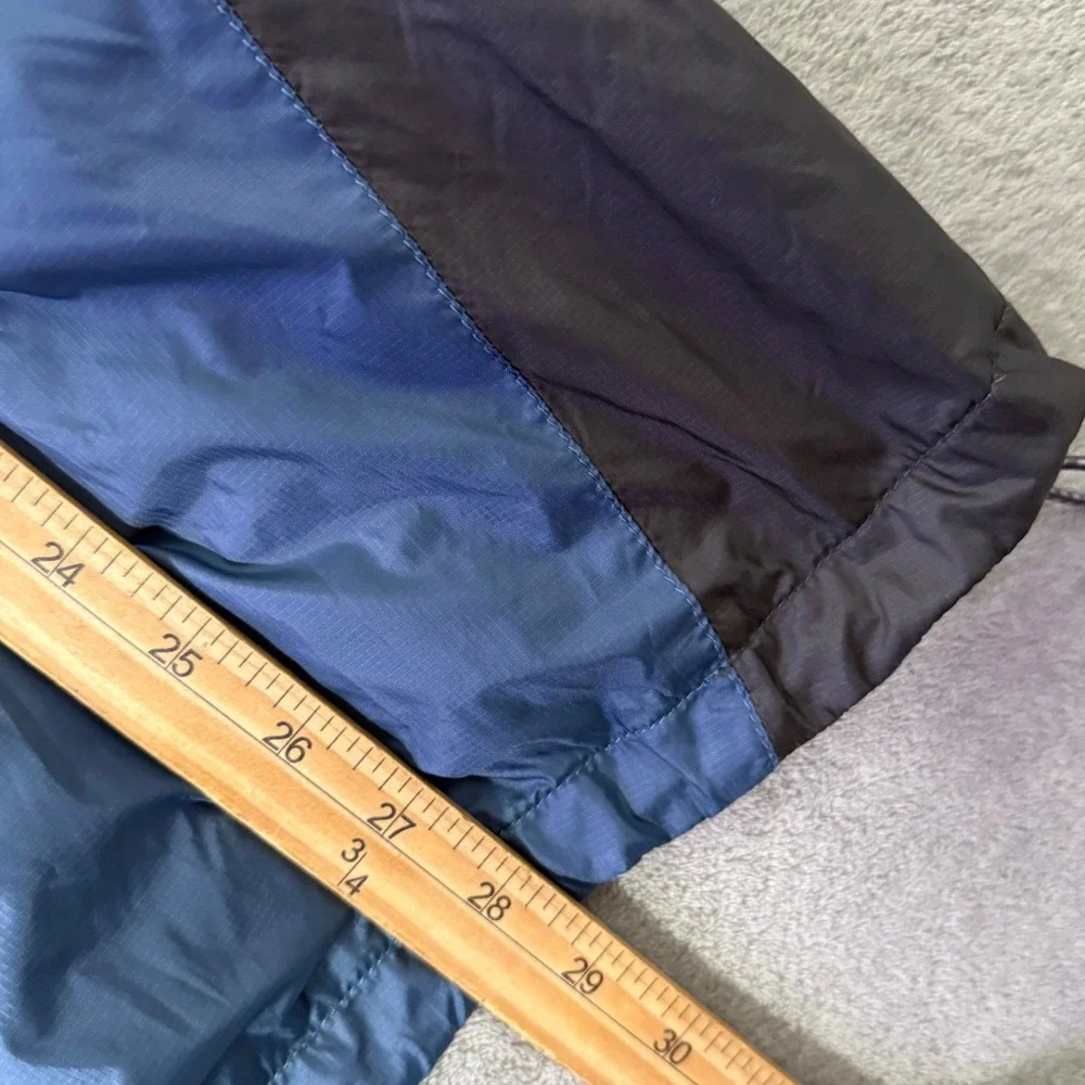 The North Face Stow Pocket Packable Windbreaker Jacket Men XL Blue Outdoor Nylon